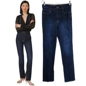 Anthropologie x Pilcro Split Hem High‎ Rise Straight Jeans Women's 30 (29x33")